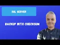 BACKUP WITH CHECKSUM SQL server
