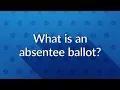 Hofstra Votes 101 - Absentee Ballots