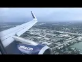 Jetblue A320 Sharklets Cloudy Landing at Fort Lauderdale Hollywood International Airport