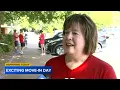 Move-in day at NC State University for students living on campus