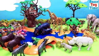 Fun Playmobil Waterhole Sets with Safari Animals and Dinosaurs