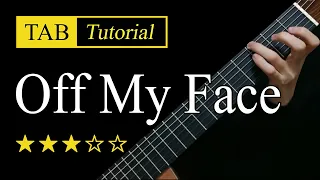 Download Off My Face (Justin Bieber) - Fingerstyle Lesson + TAB MP3