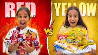 RED ❤️ vs YELLOW 💛| One Color Challenge