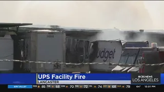Explosion fire burns UPS facility in Lancaster