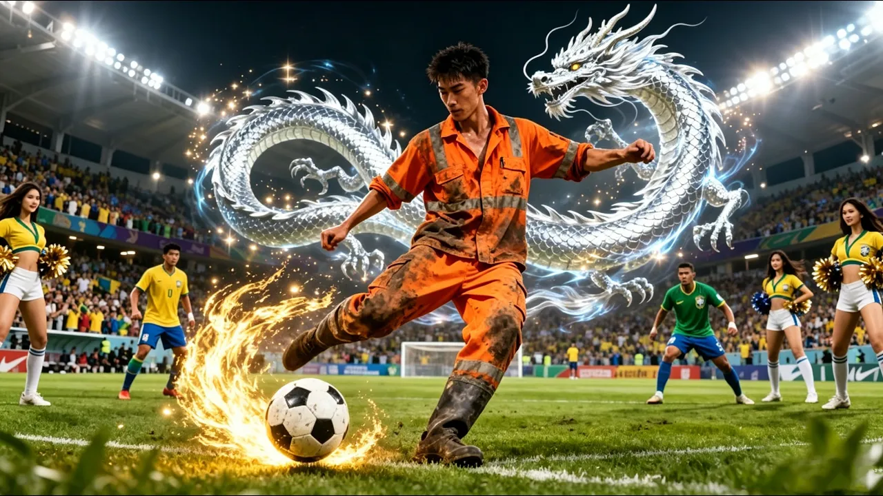 Faxineiro subestimado era lenda perdida do futebol; joga uma vez, fica rico e faz CEO implorar! poster
