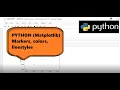 Python matplotlib - various colors linestyles markers in plot method part4
