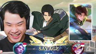 Download Savage Review Skin Martis Levi Attack on Titan! (Mobile Legends) MP3