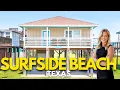 Beach House w Water Views for Sale in Surfside Beach TX Home Tour