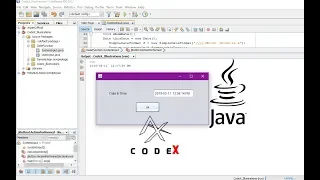 Date input from System Date Netbeans IDE Java Tutorial CodeX ARBX 2019