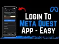 How to Login to Meta Quest App
