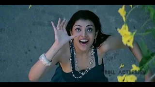 kajal agarwal hot boobs cleavage navel in slow motion compilation