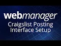 Craigslist Posting Interface Setup