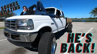 Built flatbed 7 3L OBS returns First drive