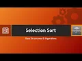 DSA Lecture 09 - Selection Sort