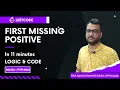 LeetCode 41 - First Missing Positive Top Interview Question Python Explained in Hindi