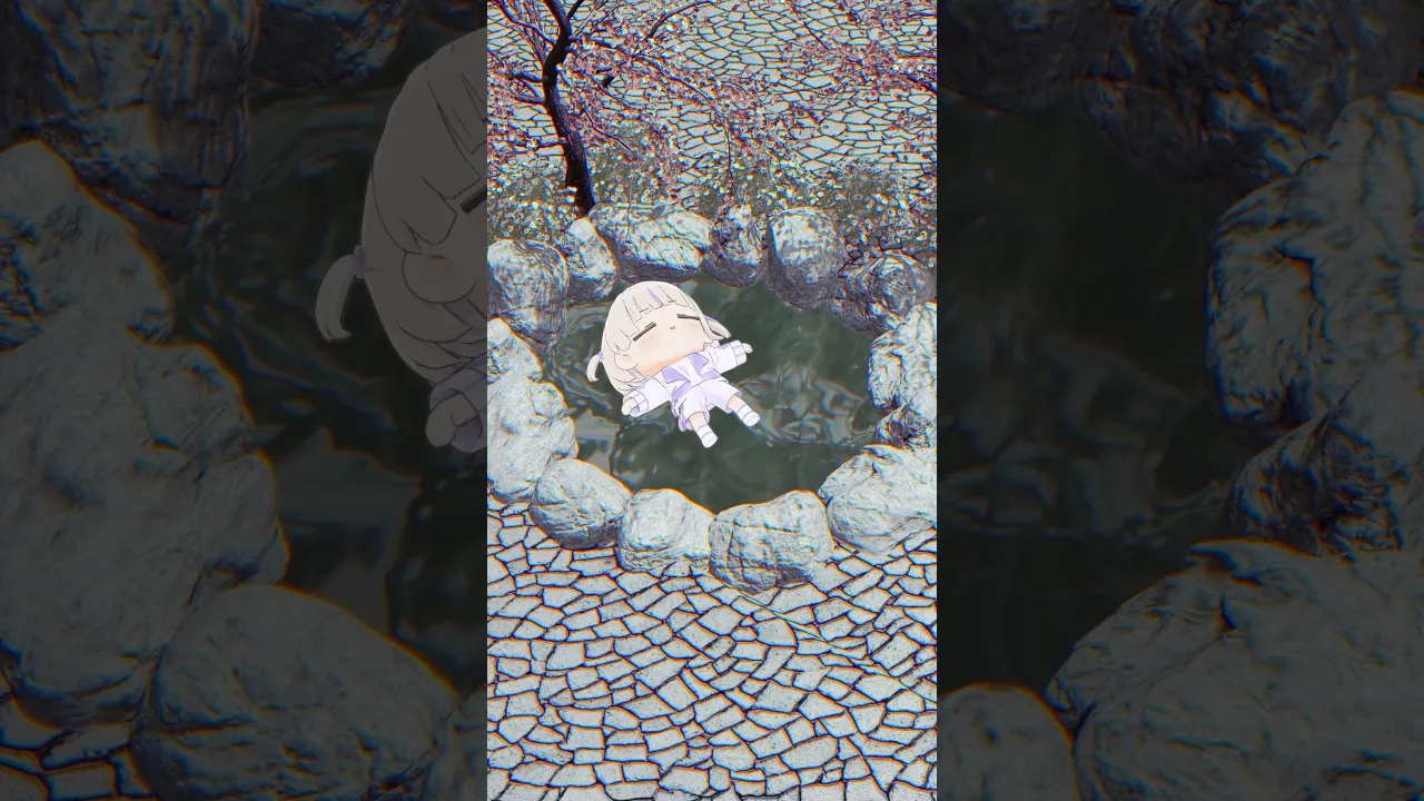 温泉に浸かりたい【轟はじめ】#vtuber #shorts