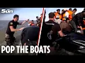 Download Lagu French cops SLASH small boat \u0026 drag it to shore as conveniently placed BBC crew film scene