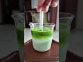 Lagu #ippodo sayaka matcha powder 4 gram + 70 ml oat milk + 70 ml fresh milk + 4 gram honey #matcha