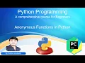 Session 23 Anonymous Functions in Python