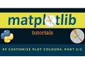 Matplotlib Plotting Tutorials 009 Plot Colours Part 2 of 2