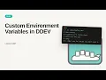Custom Environment Variables in DDEV DDEV Tutorial for Beginners
