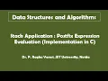 09E Postfix Evaluation Implementation in C 14 Sep 2020