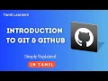 Git GitHub Introduction Git Tutorial Series in Tamil