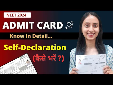 Video Thumbnail: NEET 2024 Admit Card | Complete Details & NTA Guidelines #neet #neet2024 #update