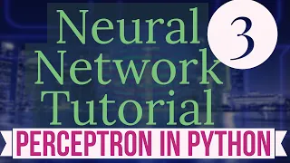 Neural Network Tutorial 3 - Implementing The Perceptron Algorithm In Python