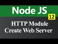 HTTP Module and Create Web Server in Node JS Hindi