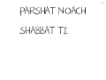 SHABBAT TIMES