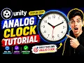 Unity Analog Clock Tutorial How To Make Clock In Unity Unity Clock Tutorial