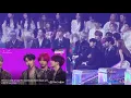 (ENG SUBS) 181201 Wanna one reaction to BTS Artist of the Year speech @MMA