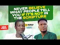 Lagu NEVER BELIEVE WHAT PEOPLE TELL YOU IF IT'S NOT IN THE SCRIPTURE ||  SMEDIA PODCAST