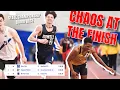 CHAOS AT THE FINISH Crazy 800m race