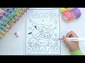 Sanrio Best Friends Coloring Page Tutorial