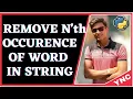 Remove Nth Occurence Of The Given Word In Python