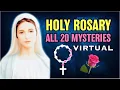 Download Lagu Holy Rosary ALL 20 Mysteries VIRTUAL🌹JOYFUL🌹LUMINOUS🌹SORROWFUL🌹GLORIOUS