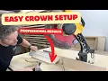 EASY CROWN MOULDING SETUP to get PROFESSIONAL RESULTS