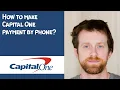 How to make Capital One payment by phone