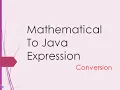 Conversion of Mathematical Expression To Java Statement Java ICSE Syllabus