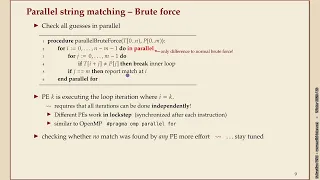 Effiziente Algorithmen Winter 2025-26 10-2 Parallel string matching