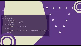 33 Pattern without any pre-defined method using while loop in Python