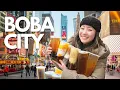 TRYING EVERY BOBA SHOP IN NYC LIC Boba Tea Tour