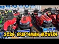 The CraftsmanRiding Mower line up at Lowes in 2026