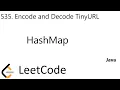LeetCode 535 Encode and Decode TinyURL HashMap Java