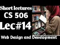 CS506 Lecture 14 CS506 Short Lecture 14 CS506 Short Notes CS506 Highlight Handouts