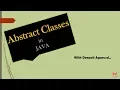 Abstract Classes in Java Abstract Methods in Java Examples Core Java Hindi