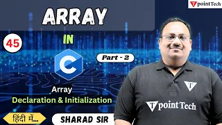 Declaration Initialization Array in C Programming Part - 2 C Language Tutorial Tpoint Tech