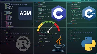 Assembly C C Rust Java and Python Execution Speed Comparison